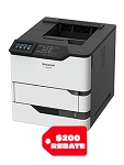 Sharp MX-B707P Desktop Monochrome Printer (70ppm) 