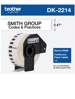 Brother Continuous Length Paper Label 1/2" (DK2214)