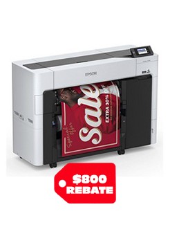 EPSON SURECOLOR T5770DR 36" WIDE  DUAL ROLL PRINTER WITH PS