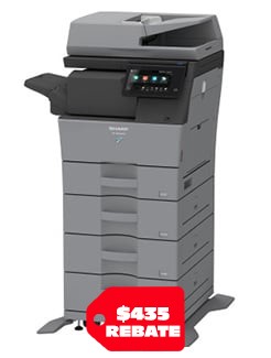 SHARP BP-C545WD 45 PPM DESKTOP COLOR MULTI-FUNCTION DOCUMENT SYSTEM (OPT FINISHER)