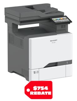 SHARP MX-C428F DESKTOP COLOR DOCUMENT SYSTEM, 42PPM C/P/S/F